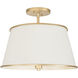 Coco 4 Light 16 inch Matte White/French Gold Pendant Ceiling Light