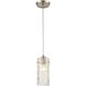 Roubaix 1 Light 5 inch Satin Nickel Mini Pendant Ceiling Light