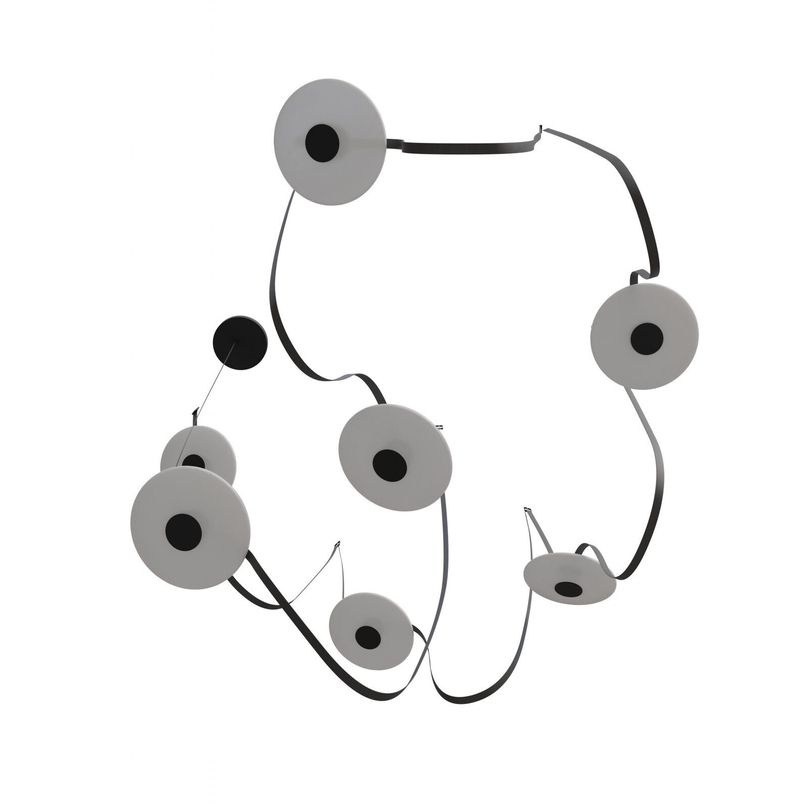 Fremont LED 8.5 inch Black Belt Chandelier Ceiling Light