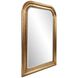 French Philippe 42 X 30 inch Antique Gold Leaf Vanity Mirror