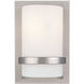 Fieldale Lodge 1 Light 7 inch Brushed Nickel ADA Wall Sconce Wall Light