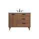 Baldwin 42 X 22 X 34 inch Walnut Brown Vanity Sink Set