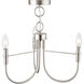 Foundry 3 Light 18.11 inch Brushed Nickel Pendant Ceiling Light