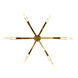 Curva LED 38 inch Brass Chandelier Ceiling Light