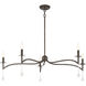 Laramie 5 Light 43 inch Chelsea Walnut Chandelier Ceiling Light