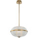 Portland LED 16 inch Winter Brass Pendant Chandelier Ceiling Light