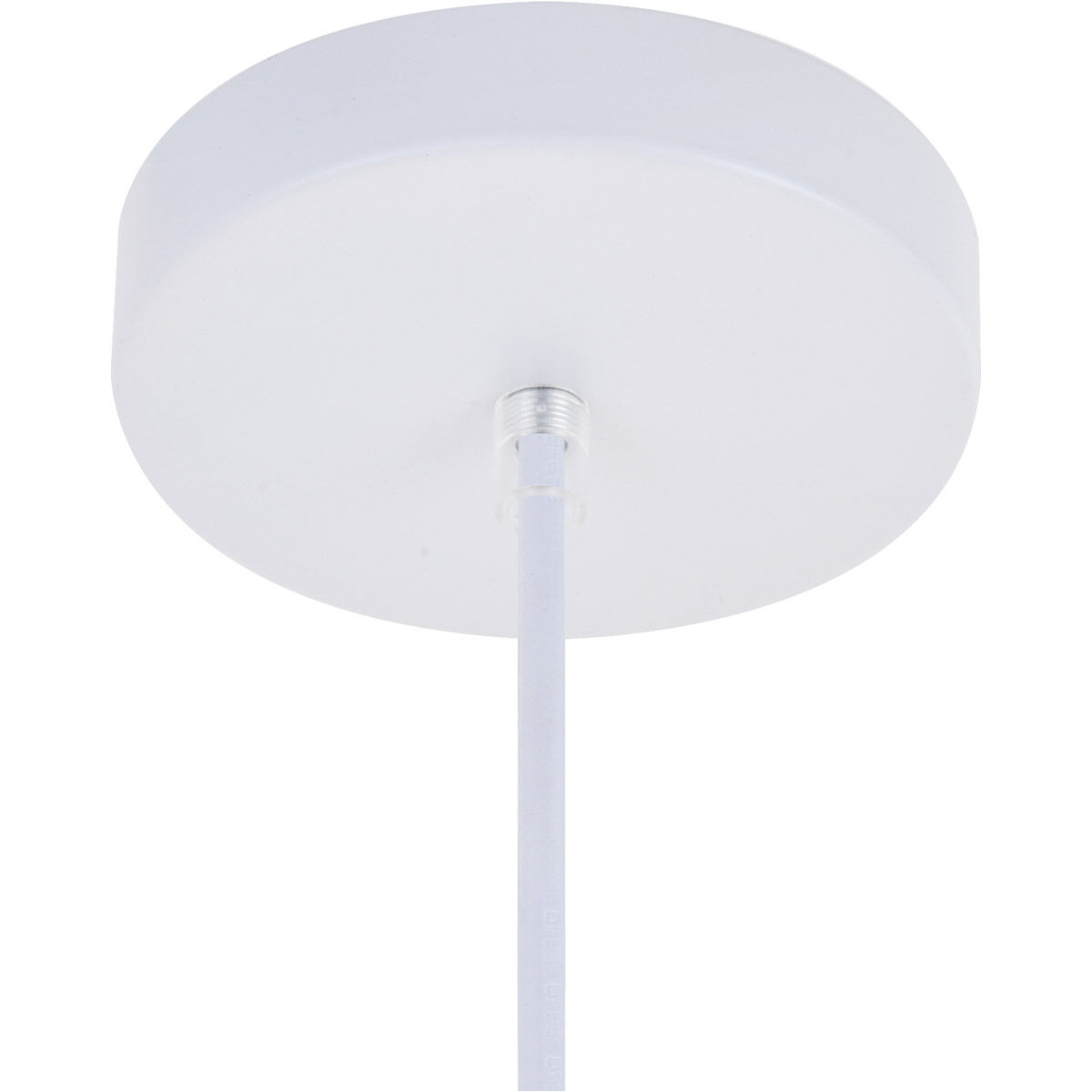 Nora 1 Light 7.5 inch White Pendant Ceiling Light