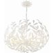 Broche 6 Light 27 inch Matte White Chandelier Ceiling Light