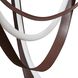 Ayers LED 59 inch Champagne Gold and Black and Brown Chandelier Ceiling Light