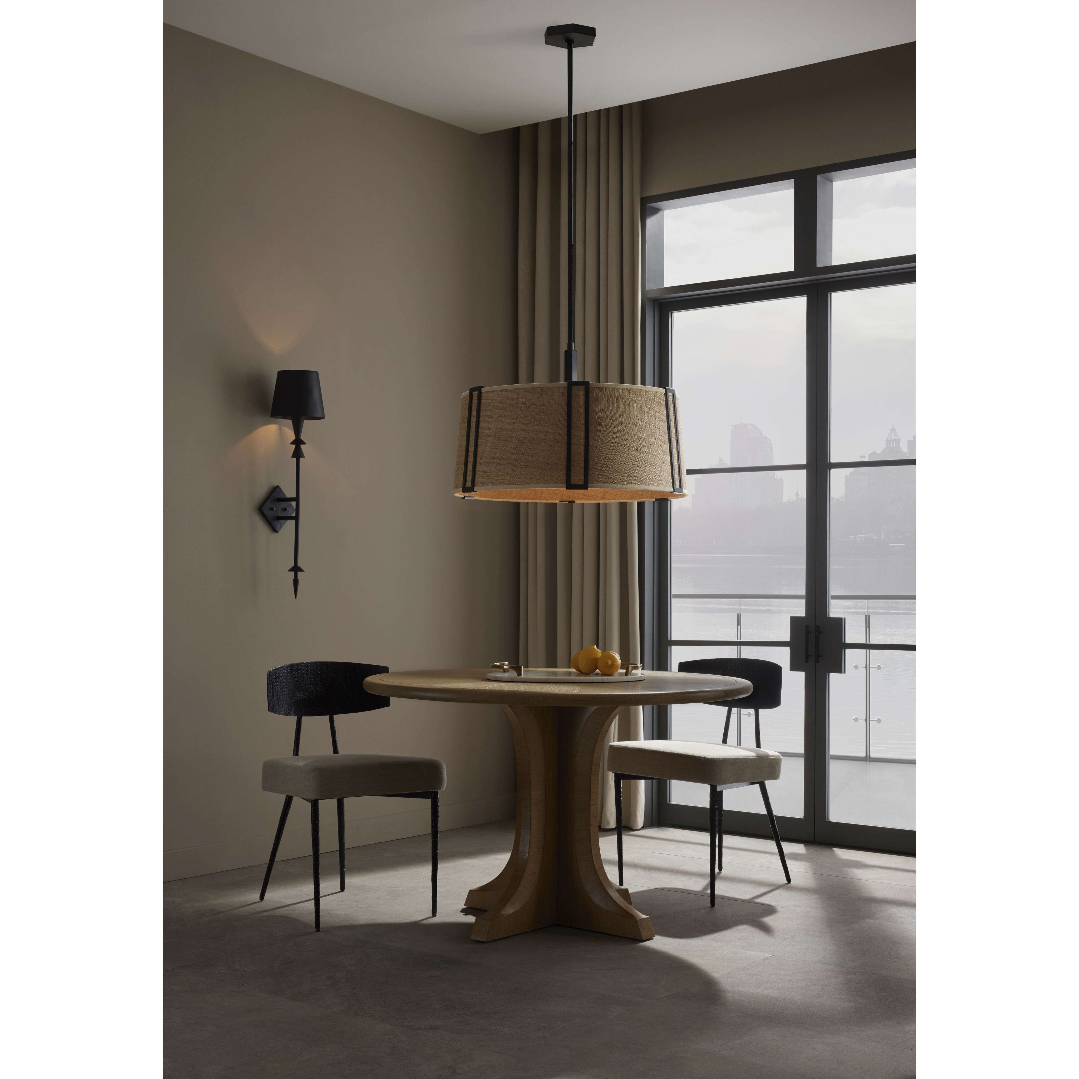 Amida 3 Light 28.5 inch English Bronze Pendant Ceiling Light