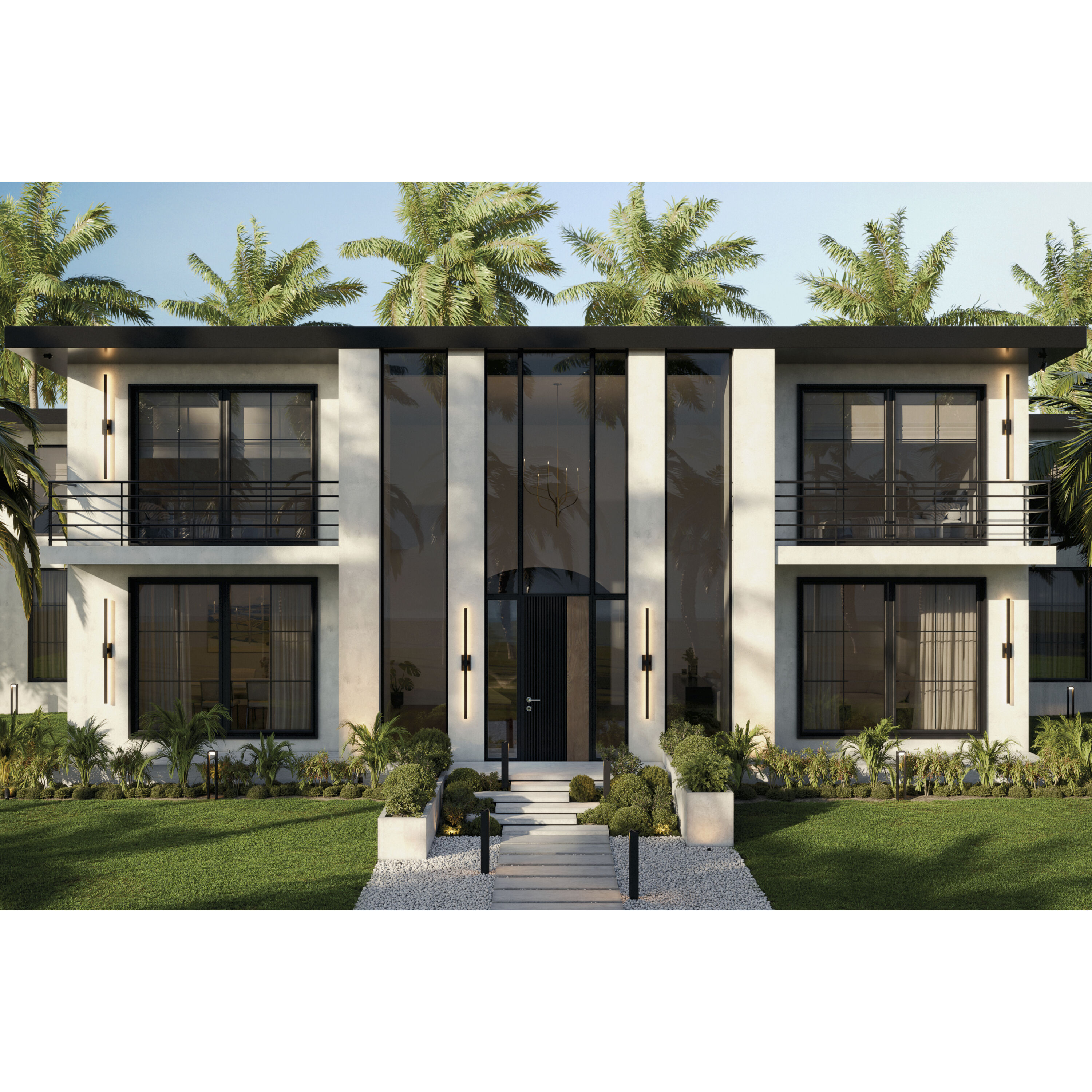 Nocar LED 60 inch Textured Black Outdoor Wall Light