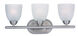 Axis 3 Light 21 inch Satin Nickel Bath Vanity Wall Light