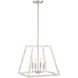 Rhode 4 Light 16 inch Coastal Weathered White Pendant Ceiling Light