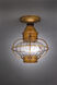 Northeast Lantern Onion 1 Light 9 inch Dark Brass Flush Mount Ceiling Light in Optic Glass 2524-DB-MED-OPT - Open Box