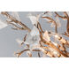 Lily 4 Light 18.5 inch Enchanted Silver Leaf Pendant Ceiling Light in 26.69