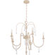 Clasica 5 Light 27 inch Washed Oak Chandelier Ceiling Light