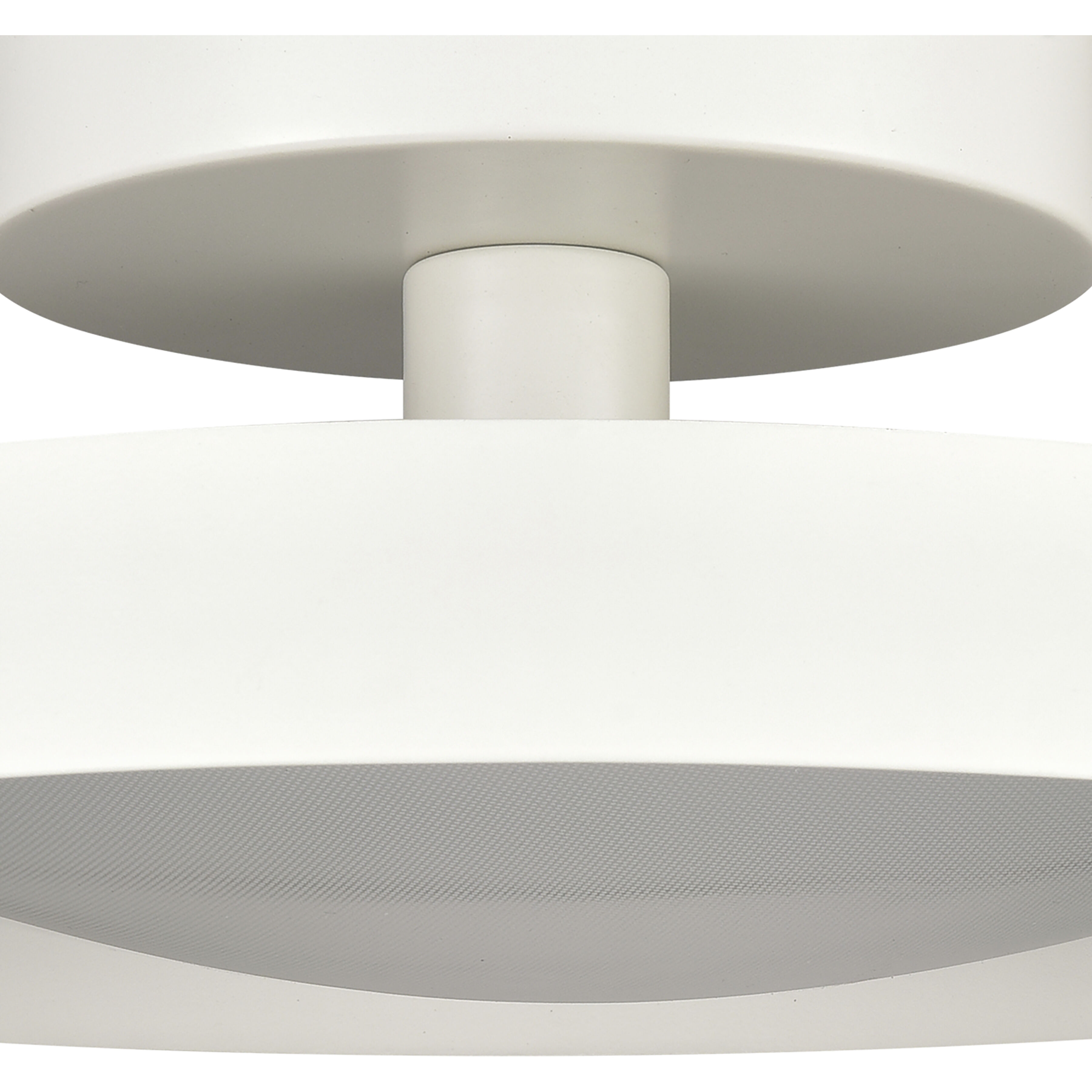 Nancy LED 13.75 inch Matte White Semi Flush Mount Ceiling Light
