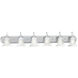 Homestead 6 Light 48 inch Brushed Nickel Vanity Light Wall Light