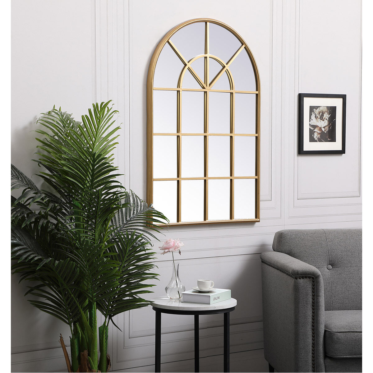 Motif 42 X 28 inch Brass Wall Mirror