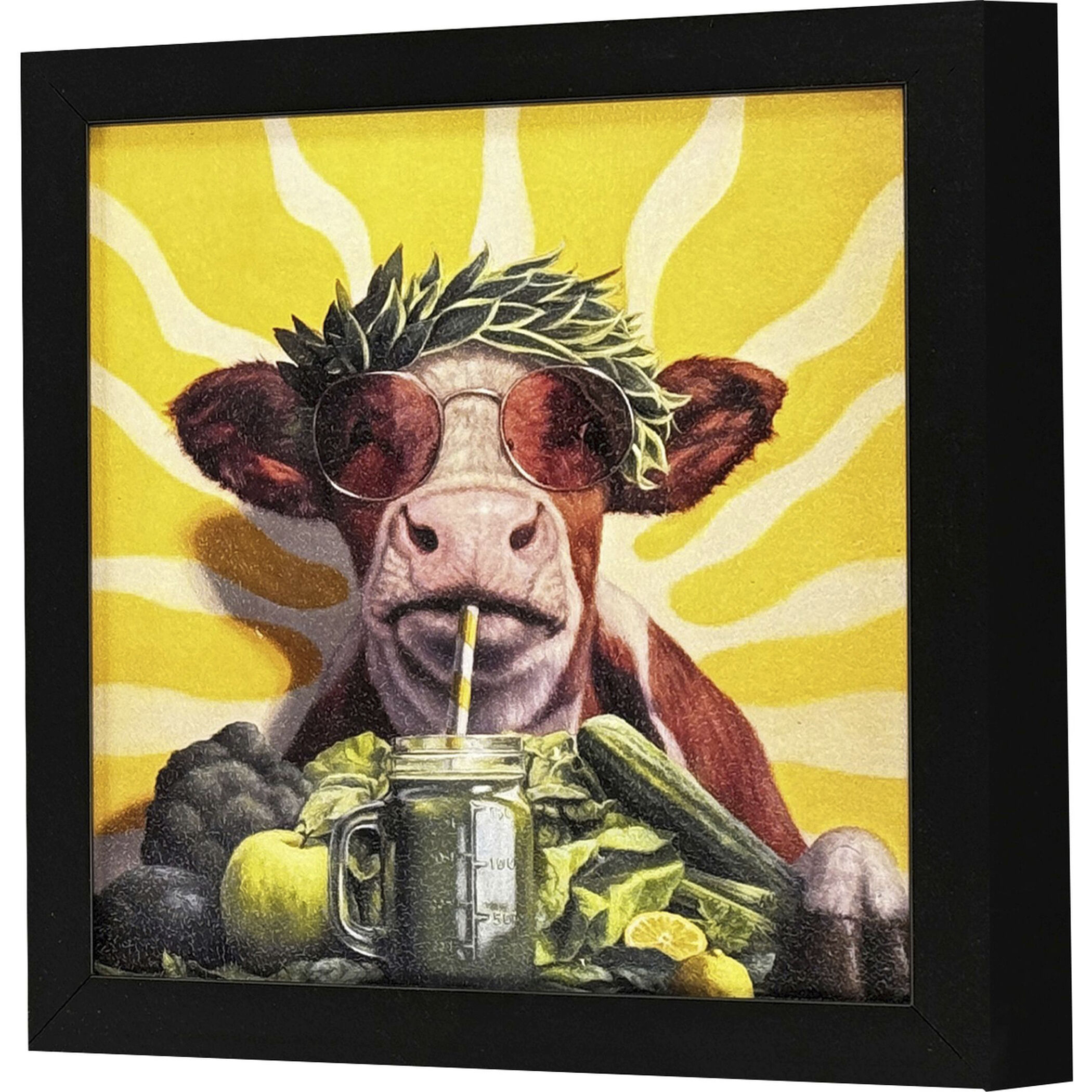 Health Guru 11 X 11 inch Non-Glass Framed Art, Propac