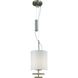 Counter Weights 1 Light 8 inch Satin Steel Mini Pendant Ceiling Light