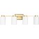 Estrada 4 Light 31.25 inch Brushed Gold Bathroom Vanity Light Wall Light