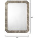 Ravine 48 X 36 inch Sand Grey Mirror, Inline