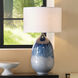 Twilight 34.75 inch 150.00 watt Blue Table Lamp Portable Light