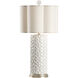 Biltmore 32 inch 100 watt Snow White Glaze Table Lamp Portable Light