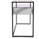 Metro 44 inch Smoked Gray and Black Console Table