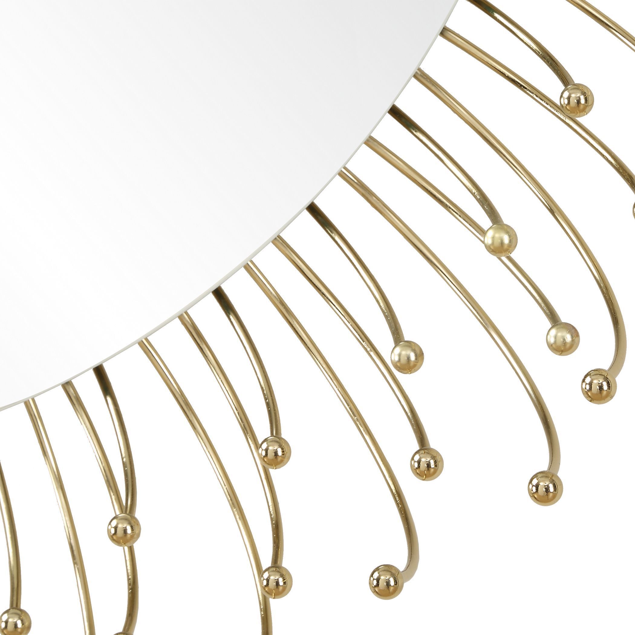 Aga 31 X 31 inch Plated Gold Mirror