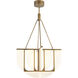 Anders 30 inch Vintage Brass Chandelier Ceiling Light