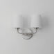 Bristol 2 Light 13 inch Satin Nickel Wall Sconce Wall Light