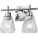 Arctic Vanity Light Wall Light in Polished Nickel