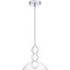Elway LED 12 inch Polished Chrome Pendant Ceiling Light