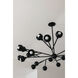 Colt 24 Light 55 inch Soft Black Chandelier Ceiling Light