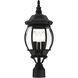 Frontenac 3 Light 21 inch Textured Black Outdoor Post Top Lantern