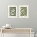 Palm Leaf Green and Beige Framed Art, Propac