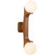 Briar 2 Light 5.13 inch Teak Wall Sconce Wall Light