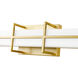 Harrison LED 40 inch Modern Gold Vanity Wall Light