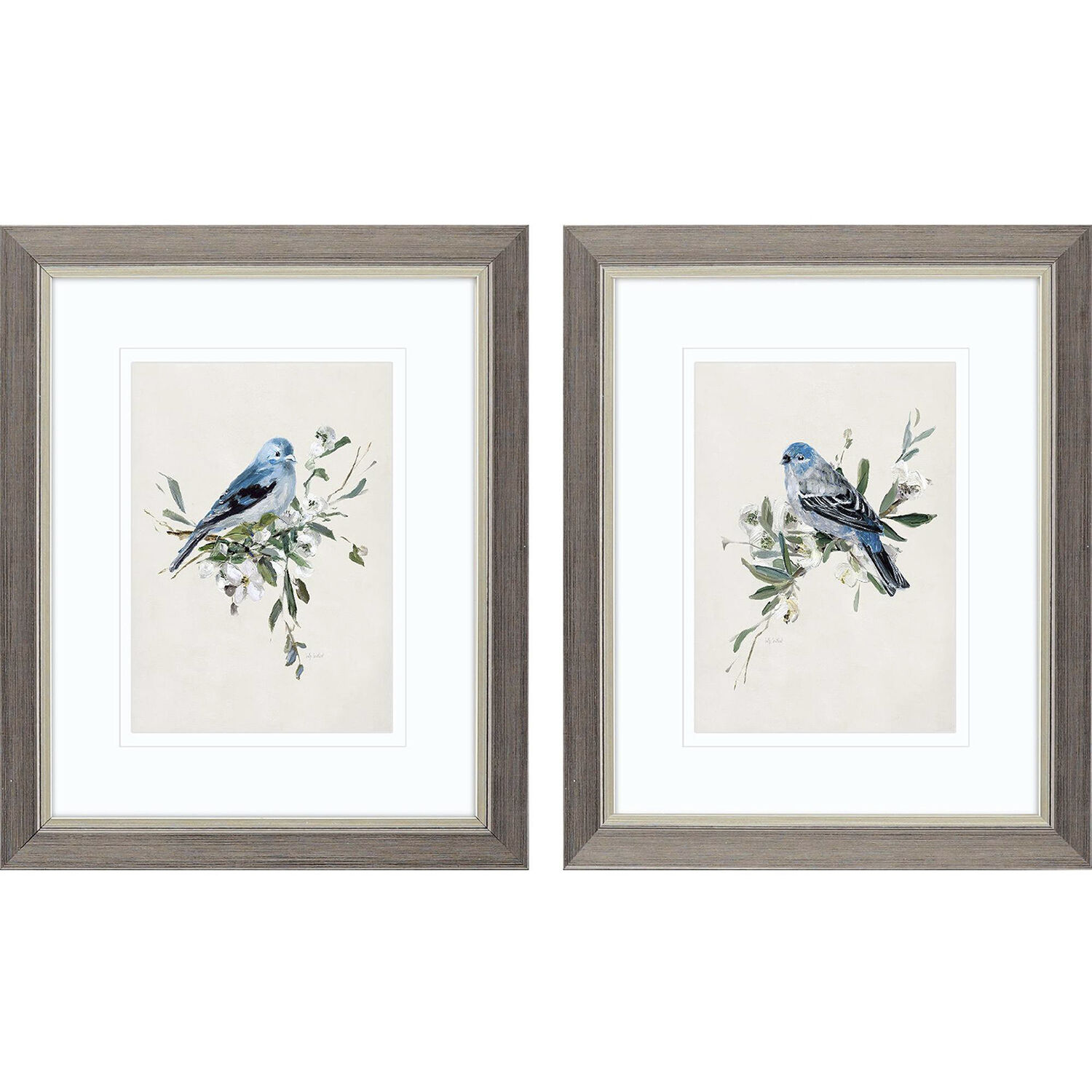 Animals Blue and Green and Gray and Neutral Framed Art, Propac
