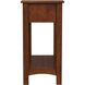 Larina One- Drawer Shaker Side Table in Light Brown