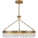 Landon LED 34 inch Warm Brass Pendant Ceiling Light