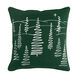 Holiday 18 X 18 inch Dark Green/Ivory Pillow Cover, Square