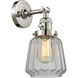Franklin Restoration Chatham LED 6 inch Polished Nickel Sconce Wall Light, Franklin Restoration