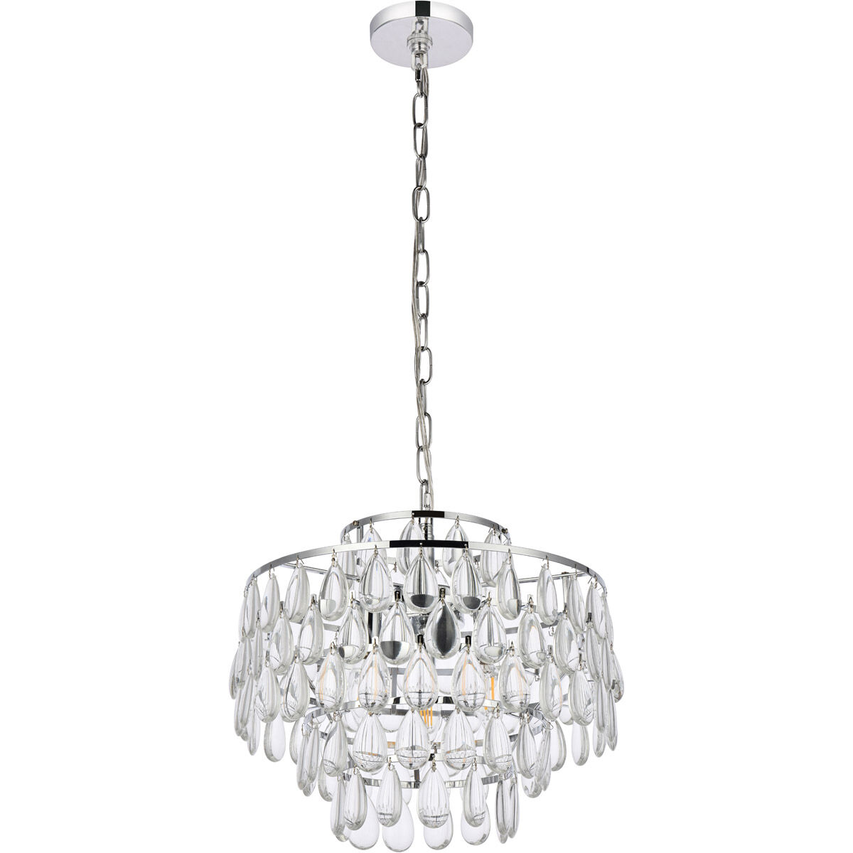 Mila 3 Light 16 inch Chrome Pendant Ceiling Light