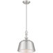 Berg 1 Light 12 inch Satin Nickel Pendant Ceiling Light, Essentials