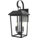 Riggs 2 Light 18 inch Black Outdoor Wall Sconce