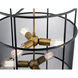 Piston 6 Light 18 inch Black Foyer Pendant Ceiling Light