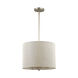 Daria 3 Light 15 inch Washed Gold Pendant Ceiling Light